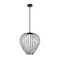 Z-Lite Savanti Pendant, 1-Light, 18 In.W x 19.5 In.H, Matte Black/White Opal 7507-18MB - alternate 5